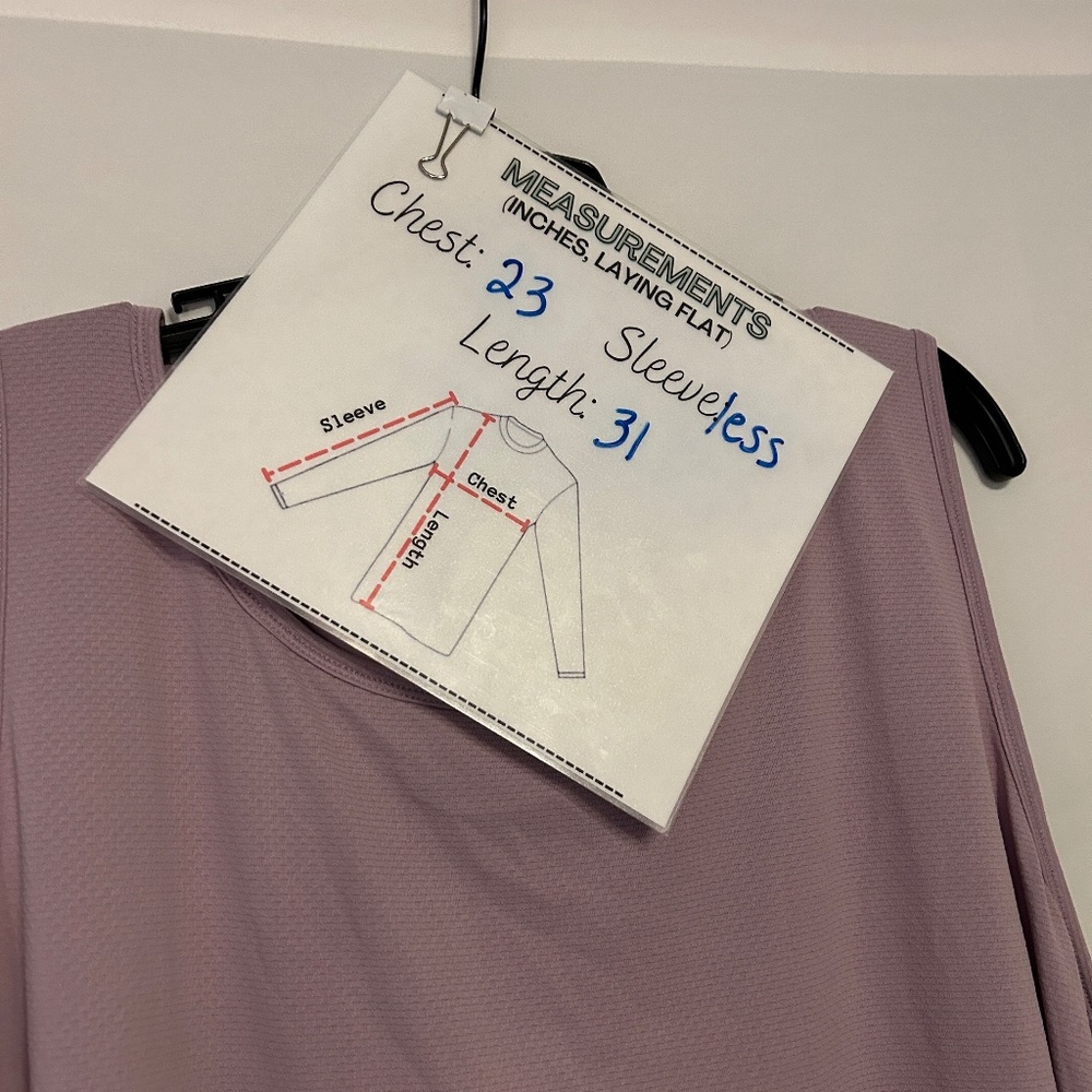 NWT 90 degree light purple 3X athletic‎ tank - Picture 6 of 7